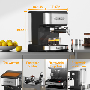 Máquina de <span class=keywords><strong>Espresso</strong></span> Eléctrica Semi-Automática Comercial 01E, Bajo Ruido, Doble Modo, Cápsulas, 20 Bares, Sistema de Preparación con Control de Temperatura - Product Image 6