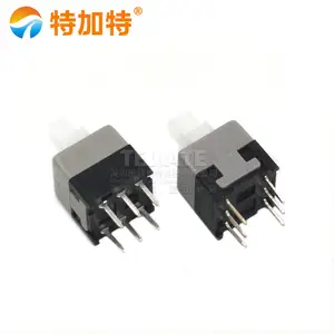 New premium 8.5*8.5mm double row self-locking switch six-pin key switch 8.5x8.5 button switch