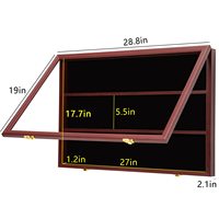 Cadre photo en bois avec protection UV anti-décoloration, taille personnalisée, style rustique, couleurs marron/noir/gris, convient à 24 cartes Demon.