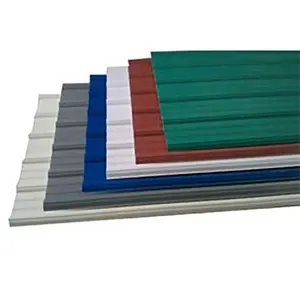 Azulejo de techo Aislamiento térmico Peso ligero Tragaluz Hoja de techo Plástico Pvc Color Pre pintado Hojas de techo de acero corrugado