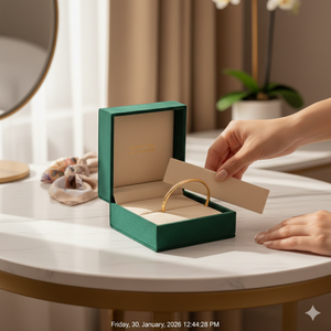 Petite boîte à bijoux en papier portable pour les voyages, organiseur de bijoux, boîte cadeau avec fermeture magnétique - Product Image 5