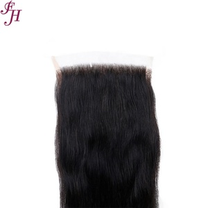 FH Cierre Frontal Transparente de Encaje Suizo 5x5, Cabello Virgen Remy Brasileño Liso Pre-Desplumado - Product Image 2
