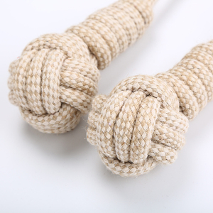 Yüksek kaliteli dayanıklı örgülü sisal pamuk halat topu köpek çiğnemek oyuncak - Product Image 5