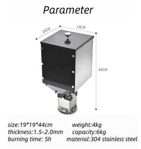 <span class=keywords><strong>Estufa</strong></span> <span class=keywords><strong>de</strong></span> pellets <span class=keywords><strong>de</strong></span> madera portátil para exteriores, <span class=keywords><strong>de</strong></span> gran capacidad tanque <span class=keywords><strong>de</strong></span> combustible, <span class=keywords><strong>turbina</strong></span> <span class=keywords><strong>de</strong></span> quemador <span class=keywords><strong>de</strong></span> acero inoxidable 304 para acampar, tienda cómoda - Product Image 6