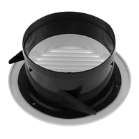 Grille de ventilation circulaire en ABS pour conduit d'aération intérieur, accessoire de montage au plafond