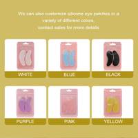 Masque en feuille pour les yeux hydratant anti-rides en gros avec collagène, masque en silicone pour le contour des yeux, OEM