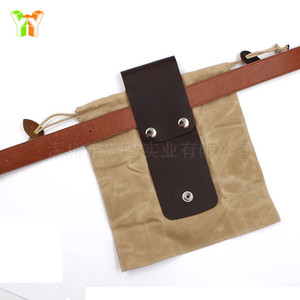 Canvas Jungle Craft Bag, Fruit Bag, Outdoor Pickup Bag, Drawstring Bag, Adventurer EDC Tool Bag - Product Image 5
