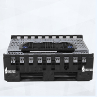 Grande boîte à palettes en plastique pliable Conteneur en vrac pliable pour un transport et un stockage faciles