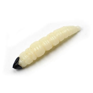 Selco mini señuelo de pesca biónico abeja artificial <span class=keywords><strong>polilla</strong></span> larva wiggler resplandor <span class=keywords><strong>gusano</strong></span> larva pesca pez forma de señuelo suave - Product Image 2