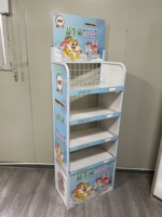 Exhibidor de Pañales para Bebés, Estructura Metálica con Panel de Espuma de PVC Impreso