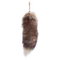 Vente en gros de pendentifs en fourrure pour femmes queue de renard colorée de 40cm accessoires d'hiver en peluche imitation laine CX-R-45