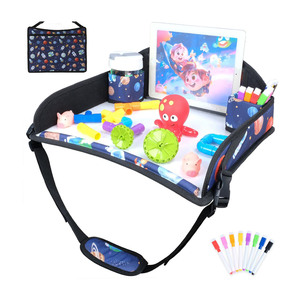 Free sample Wholesale Cheaper Ready Shipment <b>Car</b> Seat <b>Table</b> Kids <b>Car</b> Seat Tray Toy Drawing Board Toddler Travel Tray - Product Image 1