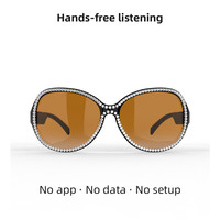 Lunettes de soleil sans fil tendance F07 pour femmes, de luxe, avec écouteurs étanches à chargement Type-C et suppression du bruit, lunettes intelligentes