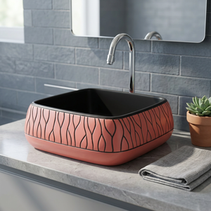 Vasque rectangulaire en céramique moderne, finition mate, grandes, moyennes et petites tailles, pour salle de bain d'hôpital (vente en gros) - Product Image 5