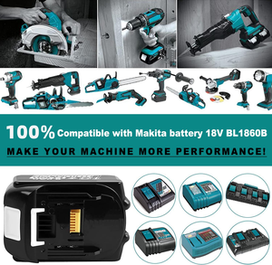 Compatible con Makita BL1860B BL1850B <span class=keywords><strong>BL1840B</strong></span> BL1830B BL1815B, Batería Recargable de Iones de Litio de 18V para Taladro - Product Image 6