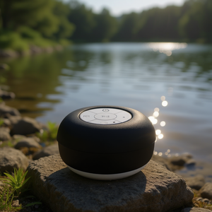 Enceinte Bluetooth portable étanche avec lumière LED clignotante pour une utilisation en extérieur par Myrva modèle S90956N, audio pleine bande, plastique - Product Image 2