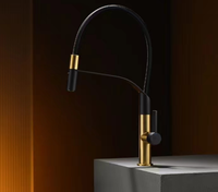 Keran Dapur Modern Satu Pegangan dari Kuningan dengan Inti Katup Keramik, Pemasangan di Atas Meja, Finishing Poles, Garansi 5 Tahun