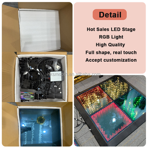 SMOOTH Disco Wedding Wireless Magnetic Infinite Vision 3D LED Dance Floor Magnetic Splicing <b>Stage</b> Dance Floor - Product Image 3