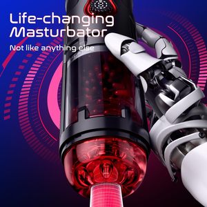 هدية عيد الميلاد: كوب استمناء للرجال مع حركة دفع ودوران تلسكوبي، لعبة جنسية للبالغين، آلة استمناء للرجال - Product Image 4