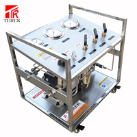 Silinder gas unit valving biogas silinder stasiun pengisian pompa udara didorong