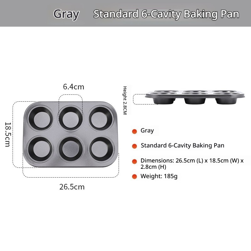 Regular model-grey-6 baking pans