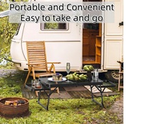 Table de camping pliante légère et portable Table d'appoint d'extérieur pliable