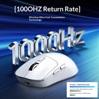Ratón Inalámbrico para Juegos T-WOLF X4 para Sensor Yingst S203, 6 Botones, Diseño Ligero, Soporte para Macros, Software de Controladores