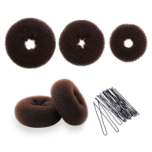 Relleno <span class=keywords><strong>de</strong></span> <span class=keywords><strong>Pelo</strong></span> Sintético para Moños, <span class=keywords><strong>Moldeador</strong></span> <span class=keywords><strong>de</strong></span> Moños, Donut para Moños, Formador <span class=keywords><strong>de</strong></span> Moños para Peinados <span class=keywords><strong>de</strong></span> Niñas HS001 - Product Image 4