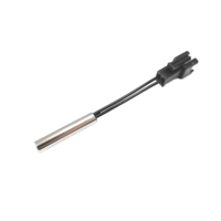 Sonde de température PT1000 RTD haute précision en acier inoxydable, 2 fils, 3 fils, 4 fils, classe A pour applications industrielles CVC