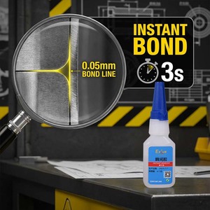 EXLUB 496 Pegamento Instantáneo para Metales 20g Adhesivo <span class=keywords><strong>de</strong></span> <span class=keywords><strong>Cianoacrilato</strong></span> <span class=keywords><strong>de</strong></span> <span class=keywords><strong>Metilo</strong></span> <span class=keywords><strong>de</strong></span> Alta Resistencia para Acero y Aluminio - Product Image 3