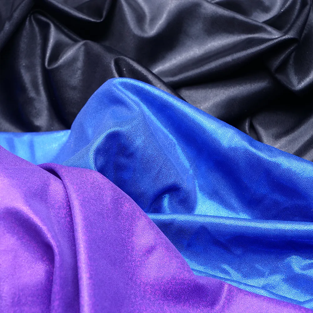 Usine chaîne Polyester Spandex Ombre arc-en-ciel feuille impression tissu pour maillots de bain