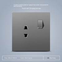 Xanmoo Hong Kong Macao Version 86 Type Prise murale dissimulée standard britannique 13A avec interrupteur général