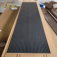 Panneaux muraux ondulés en bois lamellé, panneaux muraux en MDF flexible de qualité supérieure pour la décoration intérieure
