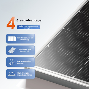 Paneles Solares Monocristalinos de Silicio Negro Completo de 380W-440W MPPT/PWM con Batería de Iones de Litio para Montaje en Suelo, Uso Comercial y Doméstico - Product Image 2