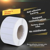 Autocollant adhésif en papier sensible à l'eau pour la sécurité des produits électroniques de haute qualité, changement de couleur irréversible