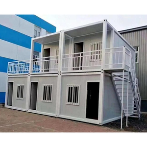 Casa contenedora prefabricada de paquete plano de alta calidad, Aplicación portátil para oficina y centro comercial, casa pequeña desmontable - Product Image 2
