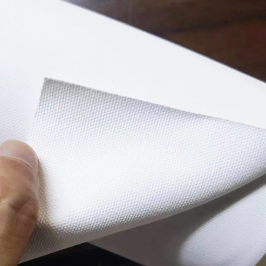 280 g/m² eco solvant toile de coton polyester blanc résistant aux intempéries en rouleau pour impression à jet d'encre