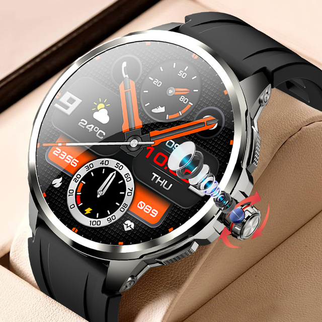 H99 1.75inch AMOLED Screen With 190 Degree Rotating Camera Global Positioning Men Women Sim Card Smart Watch 4g