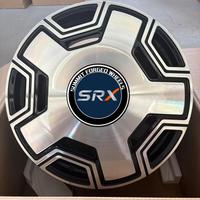 Nouvelles jantes en alliage d'aluminium forgé monobloc SRX 16-24 pouces, design concave 25 mm ET, finition noir mat, pour voitures de tourisme haut de gamme