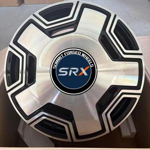 ล้ออัลลอยด์อะลูมิเนียมฟอร์จแบบชิ้นเดียว SRX ขนาด 16-24 นิ้ว ดีไซน์เว้า ET 25 มม. สีดำด้าน สำหรับรถยนต์นั่งส่วนบุคคลระดับสูง - Product Image 5
