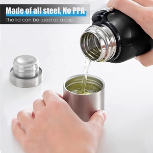 Bouteille isotherme sous vide à grande capacité 1,5 L avec tasse, en acier inoxydable, pour café, boissons chaudes et froides, gourde à eau - Product Image 4