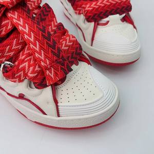 Chaussures de sport confortables à lacets en toile de qualité supérieure, motif vague coloré, lacets de 1,5 cm, style luxe 3.0 - Product Image 2