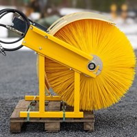 Balayeuse rotative hydraulique pour excavatrice, contrôle de la poussière, garantie 1 an avec moteur, pompe et composants essentiels du roulement