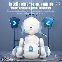 Programmierbarer Tanzender Intelligenter RC-Ferngesteuerter Roboterhund Spielzeug mit Licht und Ton
