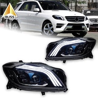 Upgrade Lampu Depan Mobil Terbaru Racing Parts Cars BQD04 Lampu Depan Retrofit LED untuk Mobil Mercedes-Benz W166 2012-2015