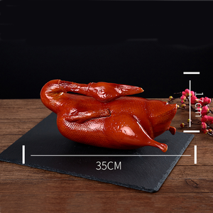 Modelo de Pato Asado de Pekín Falso para Exhibición en Vitrina, Artesanía de Resina, Modelo Realista de Comida China para Restaurante - Product Image 6