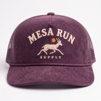 Casquette de baseball structurée à 5 panneaux en velours côtelé violet vintage style western personnalisée avec logo brodé pour l'extérieur