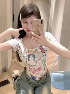 T-shirt <span class=keywords><strong>col</strong></span> rond femme <span class=keywords><strong>col</strong></span> <span class=keywords><strong>bateau</strong></span> haut court personnalisé avec jersey doux - Product Image 4