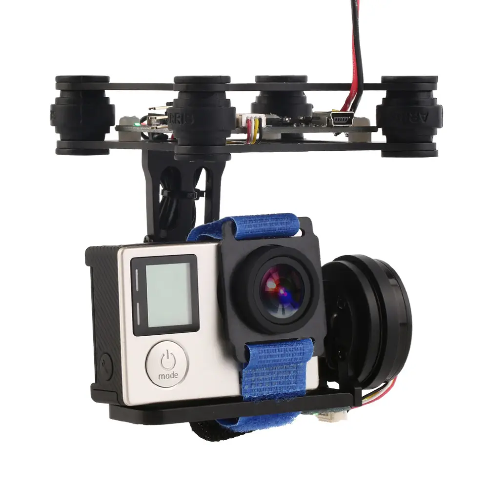 RTF 2 Axis Brushless Gimbal Camera with 2208 Motors BGC Controller Board Support SJ4000 Gopro 3 4 Camera For Rc Drone