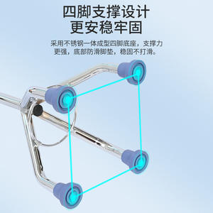 Bastón Telescópico de Altura Ajustable para Personas Mayores, Ligero, de Cuatro Patas, de Aleación de Aluminio, con Tubos de Acero Inoxidable Antideslizantes - Product Image 4